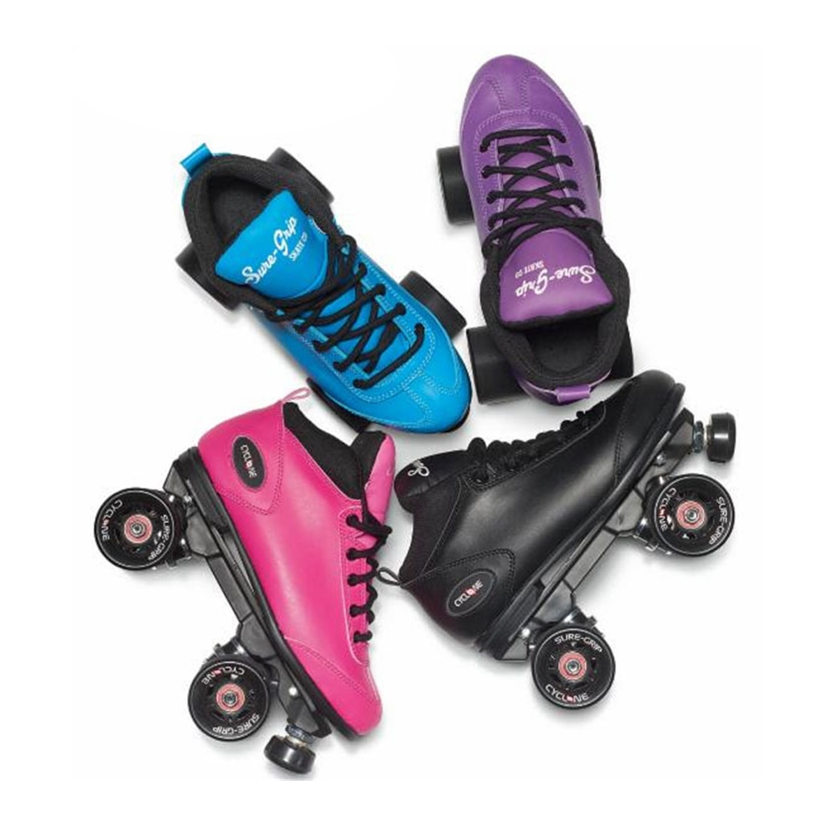 Sure-Grip Cyclone Blue Roller Skates