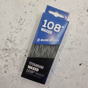 Titanium Waxed Laces 108" (274cm) Grey - Lucky Skates