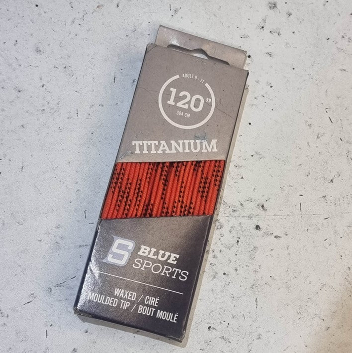 Titanium Waxed Laces 120" (305cm) - Lucky Skates
