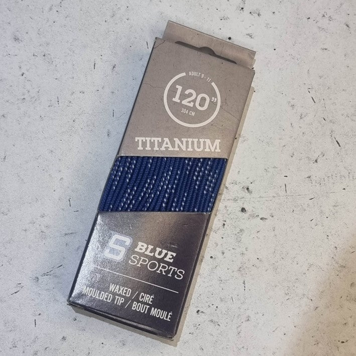 Titanium Waxed Laces 120" (305cm) - Lucky Skates