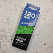 Titanium Waxed Laces 120" (305cm) Neon Lime Green - Lucky Skates