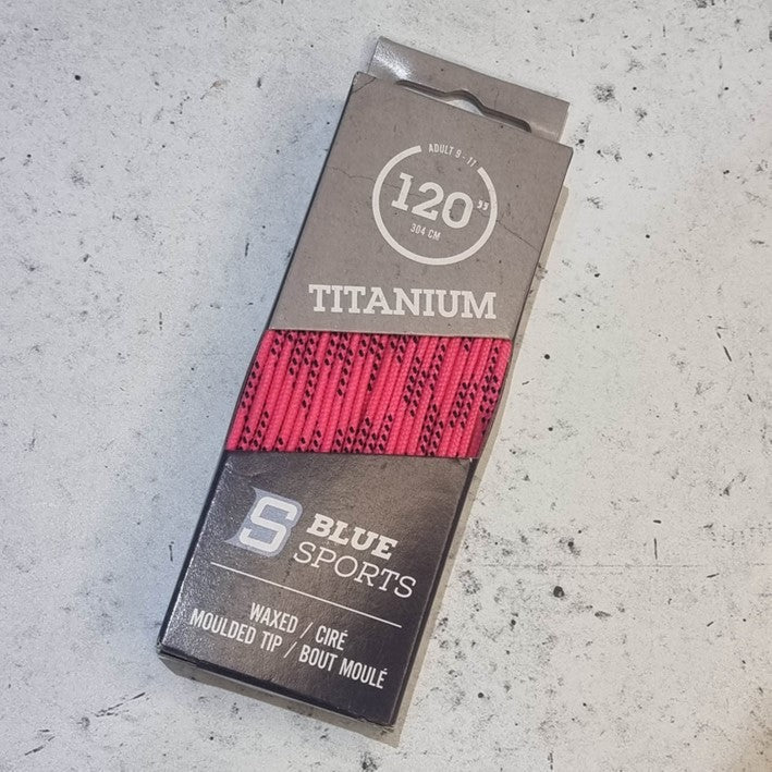 Titanium Waxed Laces 120" (305cm) - Lucky Skates