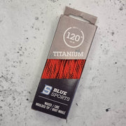 Titanium Waxed Laces 120" (305cm) red orange - Lucky Skates