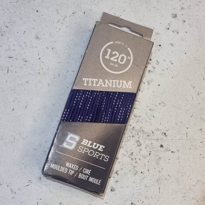 Titanium Waxed Laces 120" (305cm) - Lucky Skates