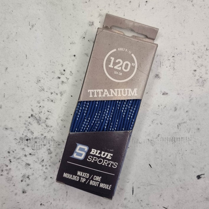 Titanium Waxed Laces 120" (305cm) - Lucky Skates