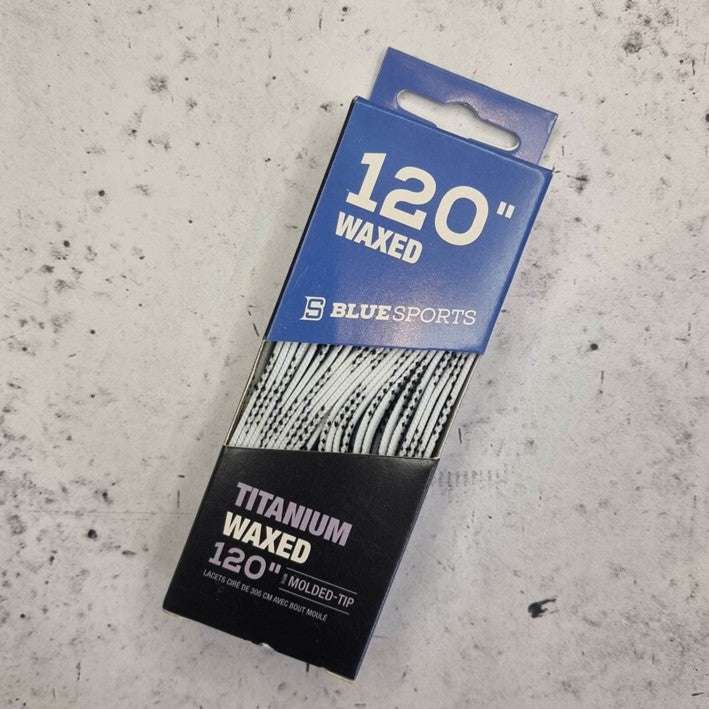 Titanium Waxed Laces 120" (305cm) - Lucky Skates