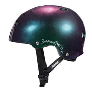 Triple 8 Deep Cover Sweatsaver Skate Helmet Barbie Patin Purple Green - Lucky Skates