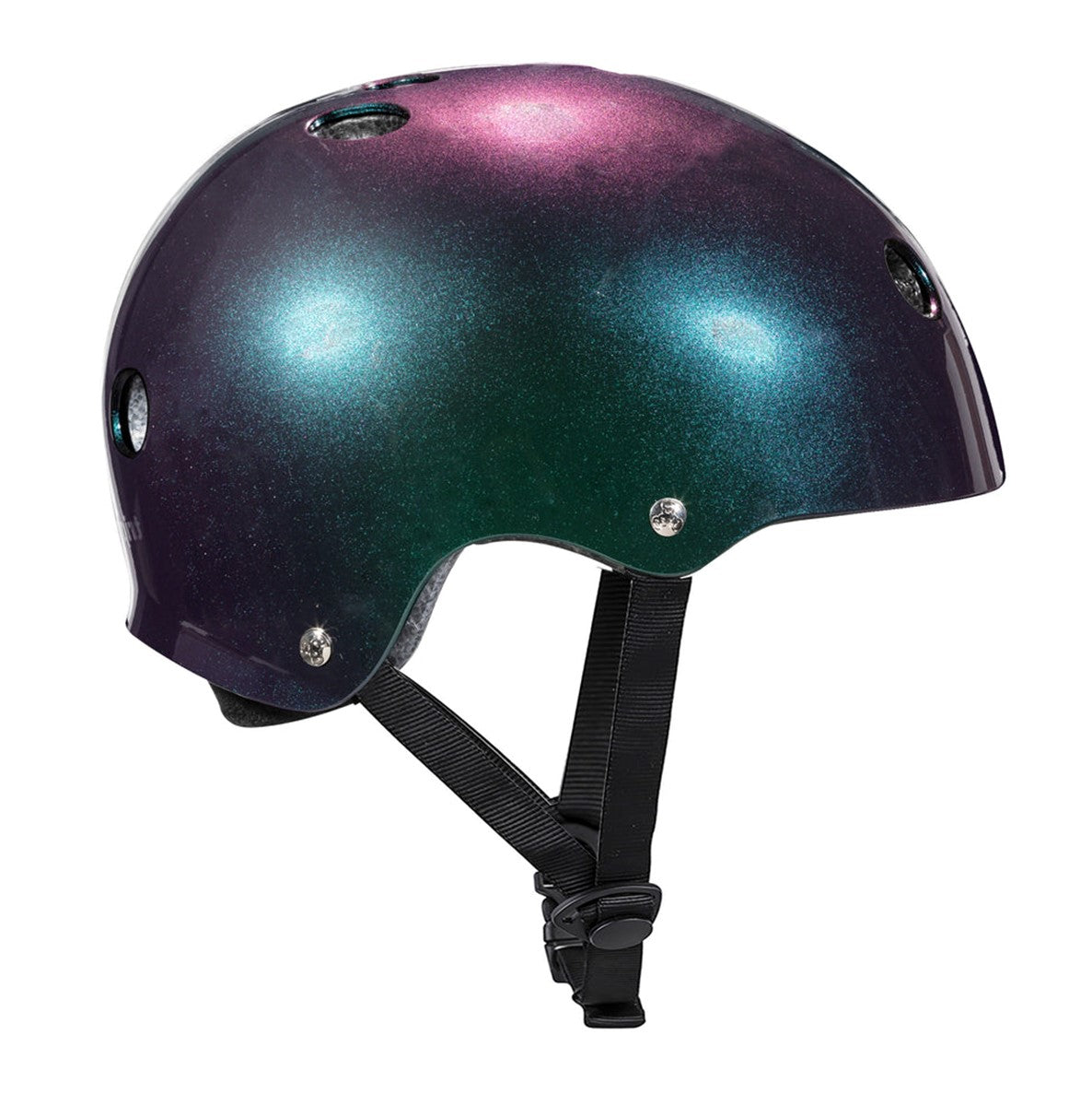 Triple 8 Deep Cover Sweatsaver Skate Helmet Barbie Patin Purple Green - Lucky Skates