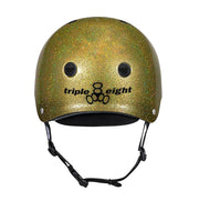 Triple 8 Deep Cover Skate Helmet Gold Glitter - Lucky Skates