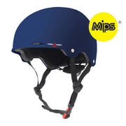 Triple 8 Gotham Certified MIPS Skate Helmet Blue Matte Rubber SS Certified - Lucky Skates