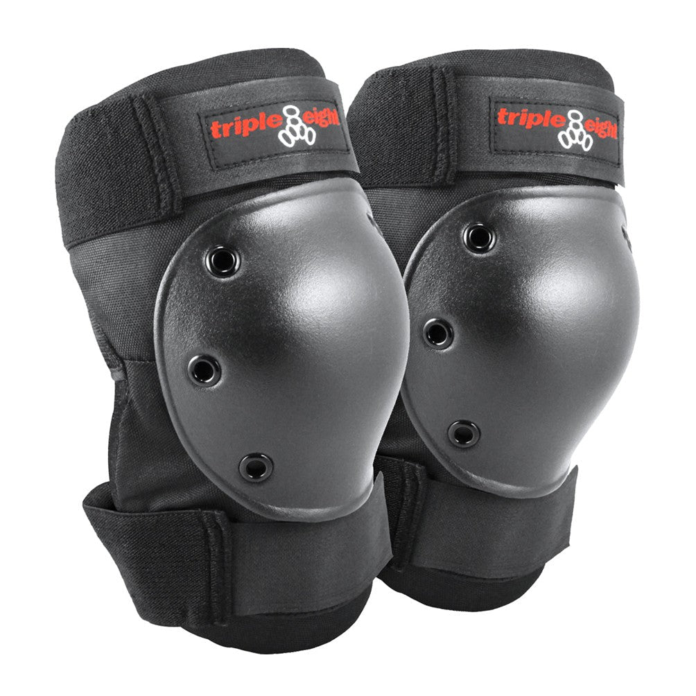 Triple 8 Kneesaver Knee Pads Black Wrap Around - Lucky Skates