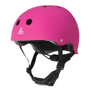 Triple 8 Lil 8 Youth Skate Dial Helmet Neon Pink Certified - Lucky Skates