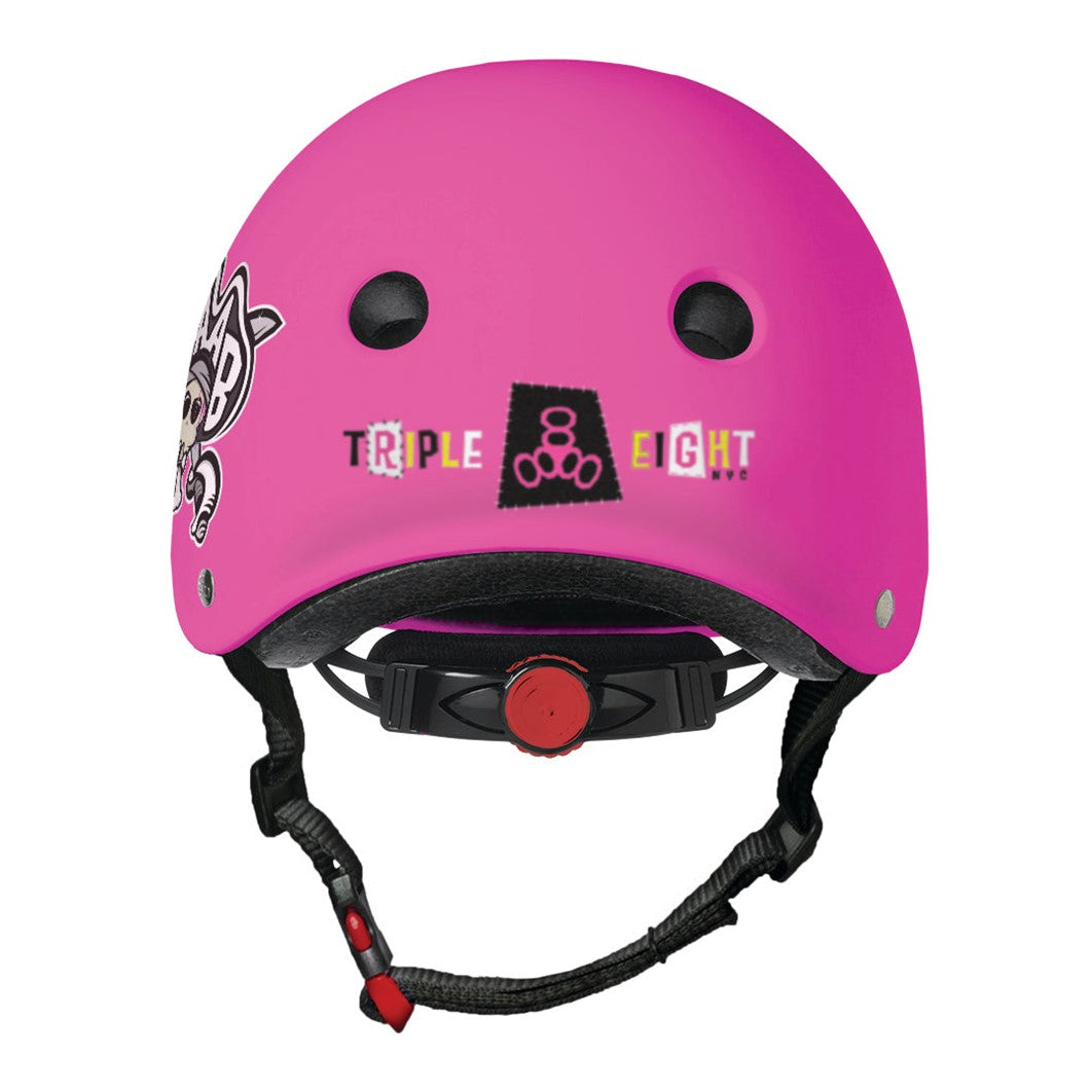 Triple 8 Lil 8 Youth Skate Helmet Staab Neon Pink - Certified - Lucky Skates