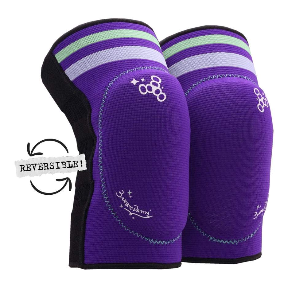 Triple 8 Reversible Soft Elbow Pads Barbie Patin Signature Edition Purple - Lucky Skates 