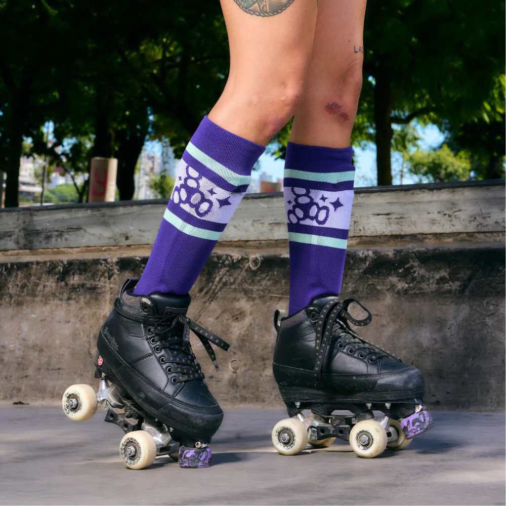 Triple 8 Sock Skate Shinguards Barbie Patin Signature Edition Purple - Lucky Skates 