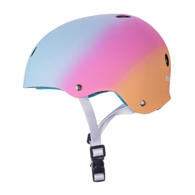 Triple 8 Certified Sweatsaver Skate Helmet Sunset Blue, Pink, Orange Ombre - Lucky Skates