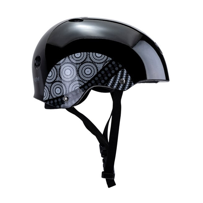 Triple 8 Certified Sweatsaver Skate Helmet Keegan Palmer Black Gloss - Lucky Skates