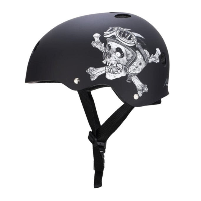 Triple 8 Certified Sweatsaver Skate Helmet Elliot Sloan Black Matte - Lucky Skates