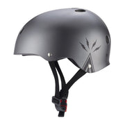 Triple 8 Certified Sweatsaver Skate Helmet Mike Vallely Silver Matte - Lucky Skates