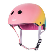 Triple 8 Certified Sweatsaver Skate Helmet Shaved Ice Pink Ombre Matte - Lucky Skates