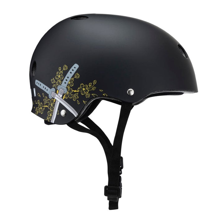 Triple 8 Certified Sweatsaver Skate Helmet Sky Brown Matte Black - Lucky Skates