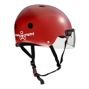 Triple 8 The Visor Skate Helmet Scarlet Red Gloss - Lucky Skates