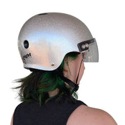 Triple 8 The Visor Skate Helmet Silver Glitter - Lucky Skates