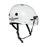 Triple 8 The Visor Skate Roller Derby Helmet White Gloss - Lucky Skates