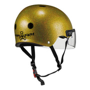 Triple 8 The Visor Skate Helmet Gold Glitter - Lucky Skates