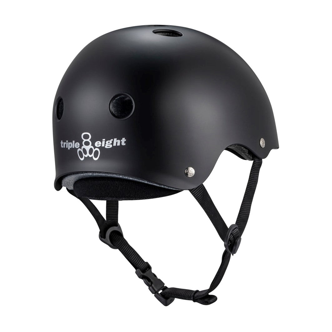 Triple 8 Deep Cover Skate Helmet Matte Black - Lucky Skates