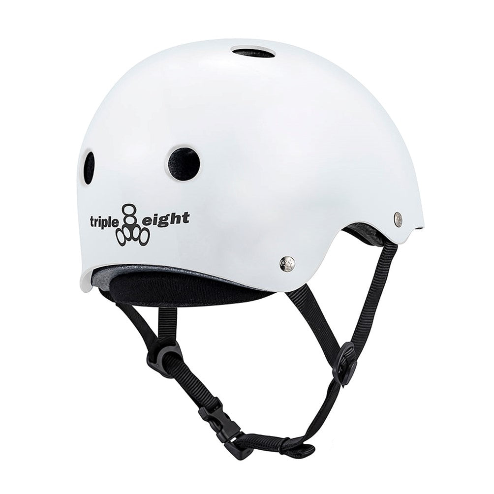 Triple 8 Deep Cover White Gloss Helmet