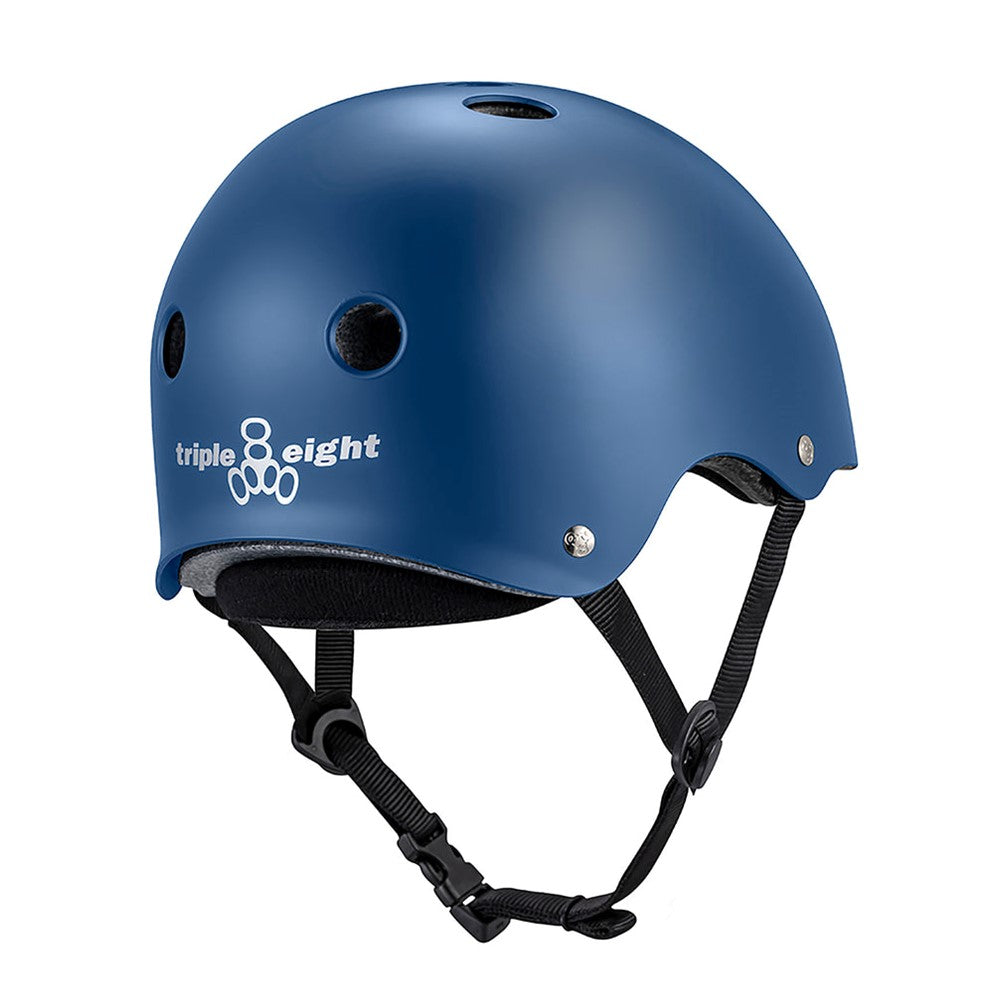 Triple 8 Deep Cover Skate Helmet Navy Matte - Lucky Skates