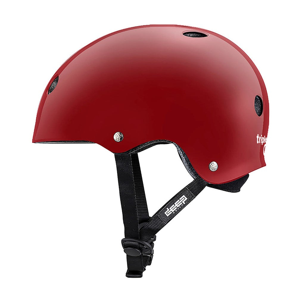 Triple 8 Deep Cover Red Gloss Helmet