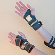 Triple 8 Saver Series Tri Pack GRLSWIRL Blue Cream Wrist Guards - Lucky Skates 