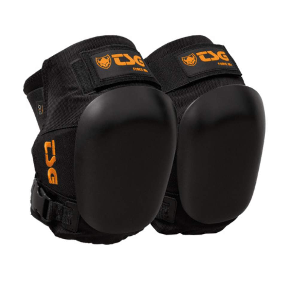 TSG Force 3 Plus D30 Knee Pads Black Orange - Lucky Skates