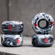 Undercover Anti-Rocker Aggressive  Inline Wheels Black White 45mm 65D - 4 Pack -   Lucky Skates