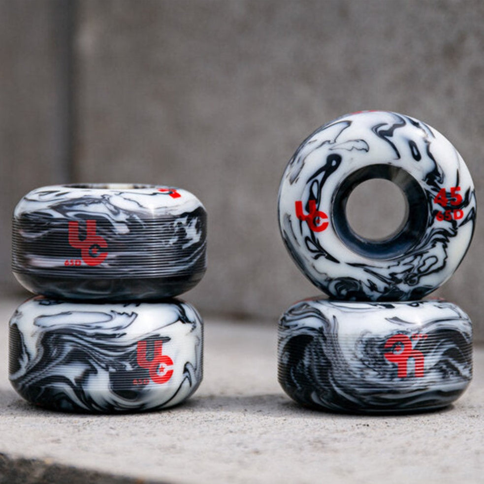 Undercover Anti-Rocker Aggressive  Inline Wheels Black White 45mm 65D 4 Pack -  Lucky Skates
