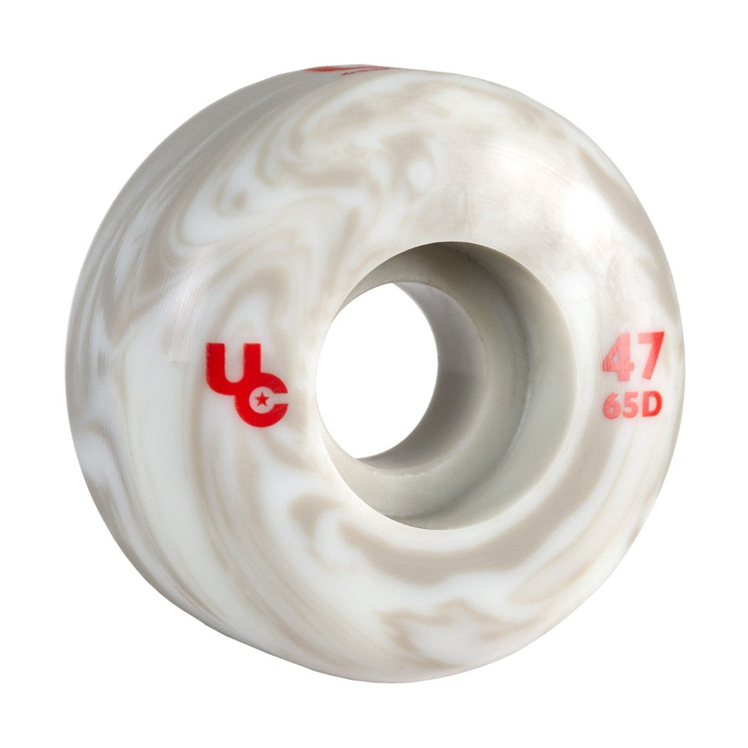 Undercover Anti-Rocker Aggressive  Inline Wheels White Cream Marble  47mm 65D - Lucky Skates