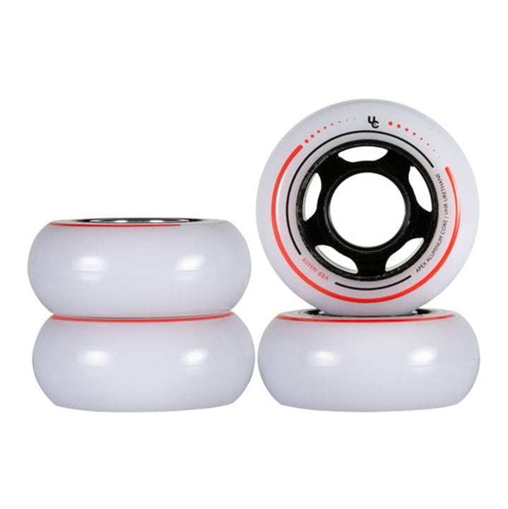 Undercover Apex Milky Inline Aggressive Inline Skate Wheels White 60mm 88a 4 Pack - Lucky Skates
