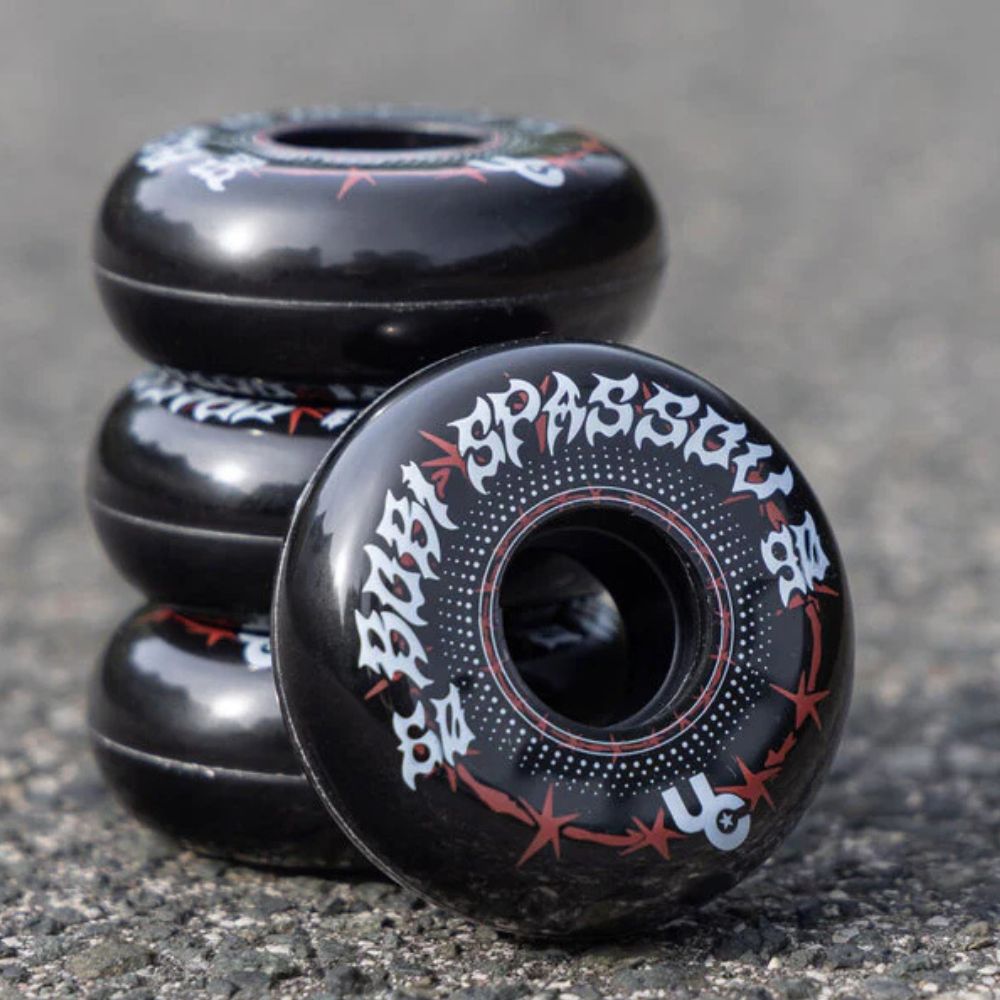 Undercover Bobi Spassov Aggressive Inline Skate Wheels 60mm 90A Black Red White 4 Pack - Lucky Skates 