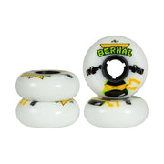 Undercover Carlos Bernal TV Line Inline Aggressive Wheels 90A 60mm White - 4 Pack - Lucky Skates