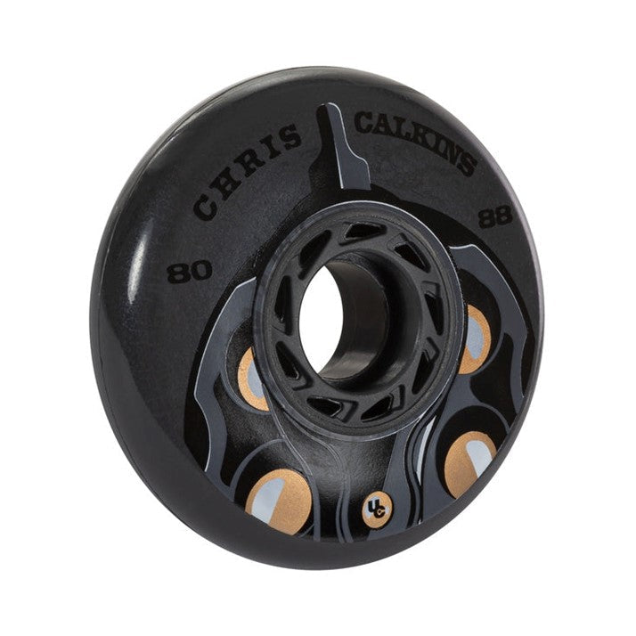 Undercover Chris Calkins TV Line Inline Wheel 80mm 88A Grey - 4 Pack - Lucky Skates