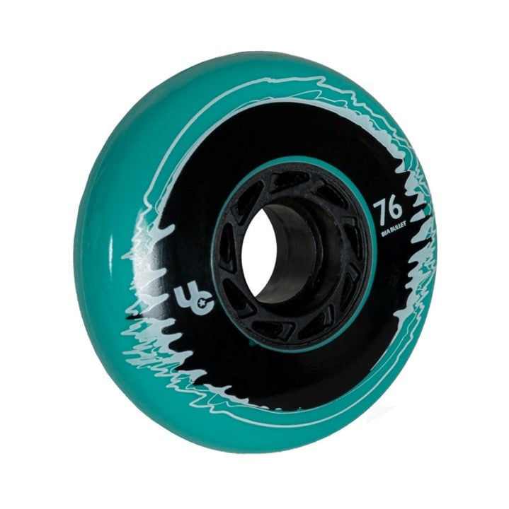Undercover Cosmic Interference Inline Skate Wheels Teal 76mm 86A - 4 Pack - Lucky Skates