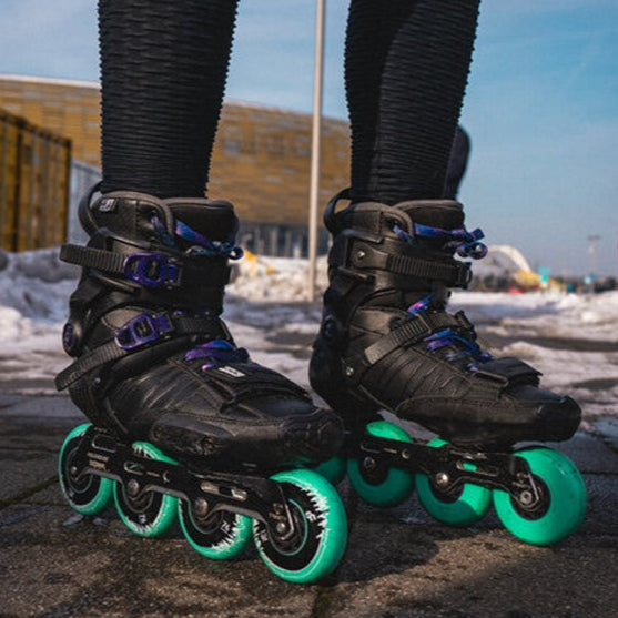 Undercover Cosmic Interference Teal Inline Wheels 76mm 86A - 4 Pack