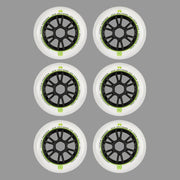Undercover Earth Inline Speed Wheel Wheel White 110mm 88A 6 Pack White - Lucky Skates