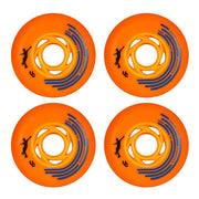 Undercover King of Slides Inline Skate Rollerblade Wheels 76mm 90A Orange 4 pack - Lucky Skates 