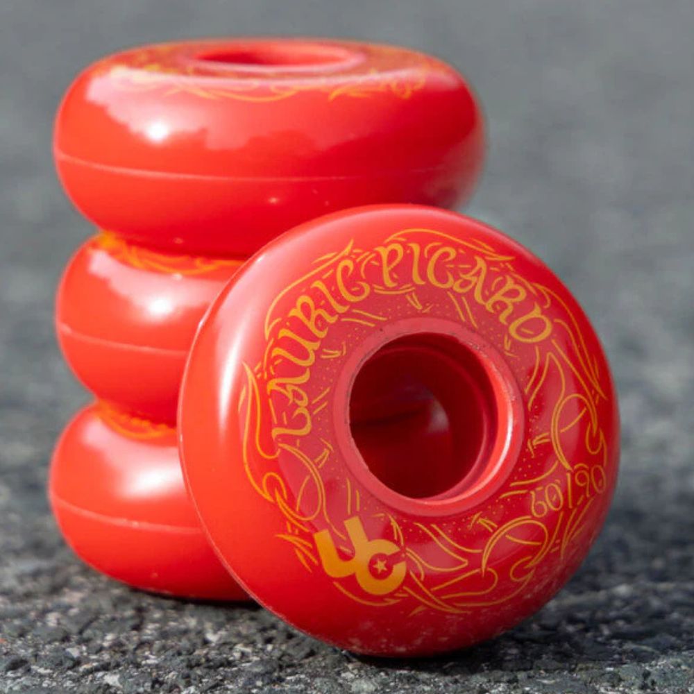 Undercover Lauric Picard Aggressive Inline Skate Wheels 60mm 90A 4 Pack Red Orange - Lucky Skates 