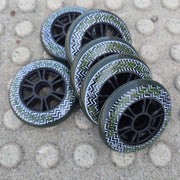 Undercover Mushroomblading TV Line Inline Wheels 100mm 86A Green 6 Pack - Lucky Skates