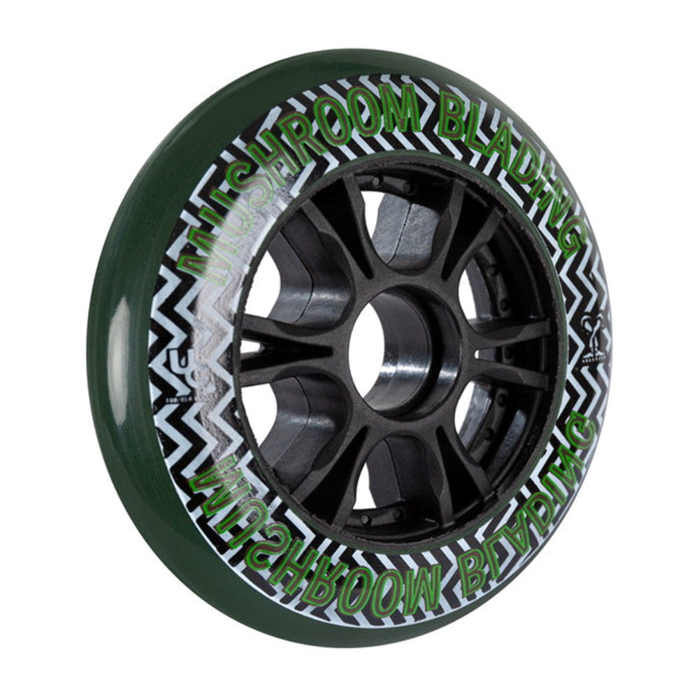Undercover Mushroomblading TV Line Inline Skate Wheels Green 110mm 86a - Lucky Skates