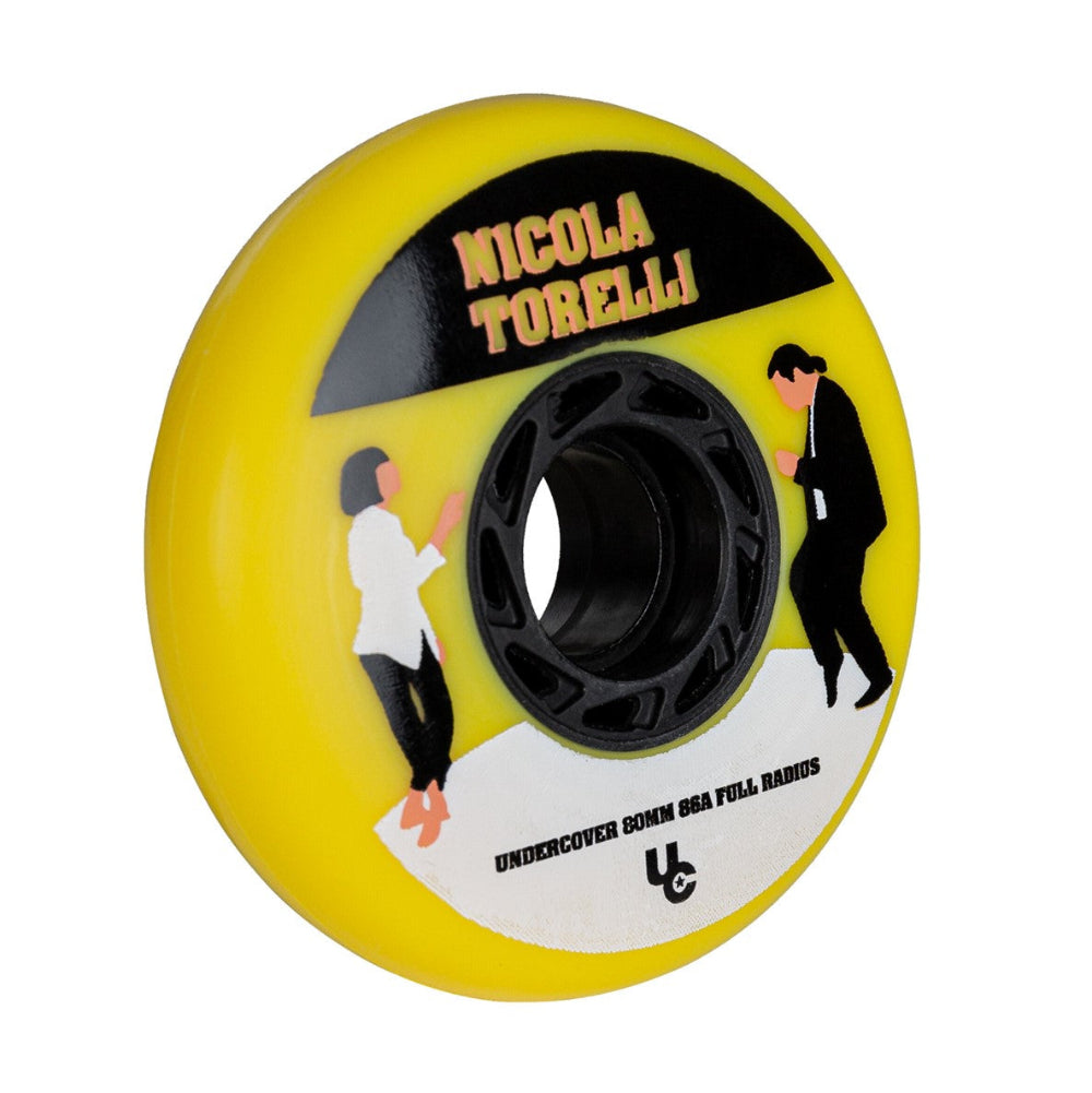Undercover Nicola Torelli Movie Inline Aggressive Skate Wheels Yellow 80mm 86a - Lucky Skates